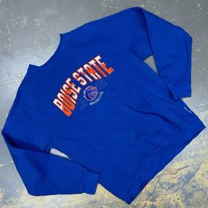 Boise State Broncos NCAA Vintage Crew Neck Pullover Medium Blue Gymnastics